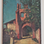 2 il guardiano del borgo 1930-40 (olio su tela 74X51)