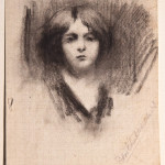volto di donna 1915-25 (matita su carta 11X8,5)